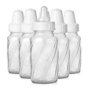 Classic Glass Twist Bottles, 4 Ounce (Pack of 6)