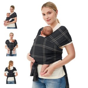 Baby Wrap, Baby Carrier, Easy to Wear, Hands-Free, 8-35 lbs